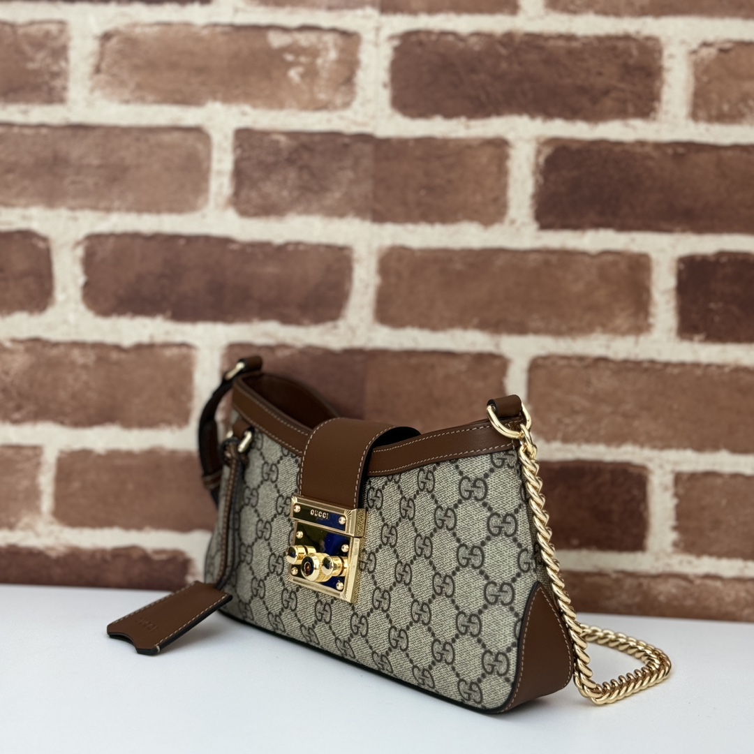 Gvc*1 padlock small shoulder bag-23.5*15*6cm
