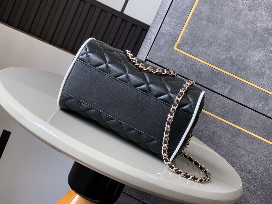 Ch@nel Bowling Bag-11.5*18.5*11CM