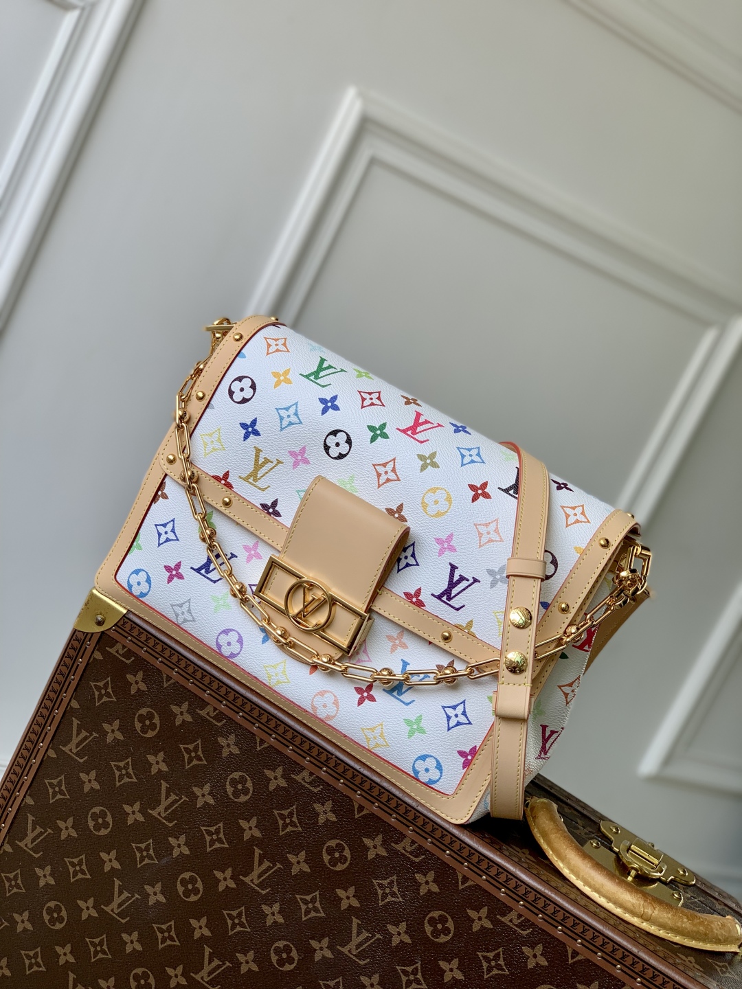 l0vis Vvtt0n dauphine soft bag-m13255-28*20*11cm