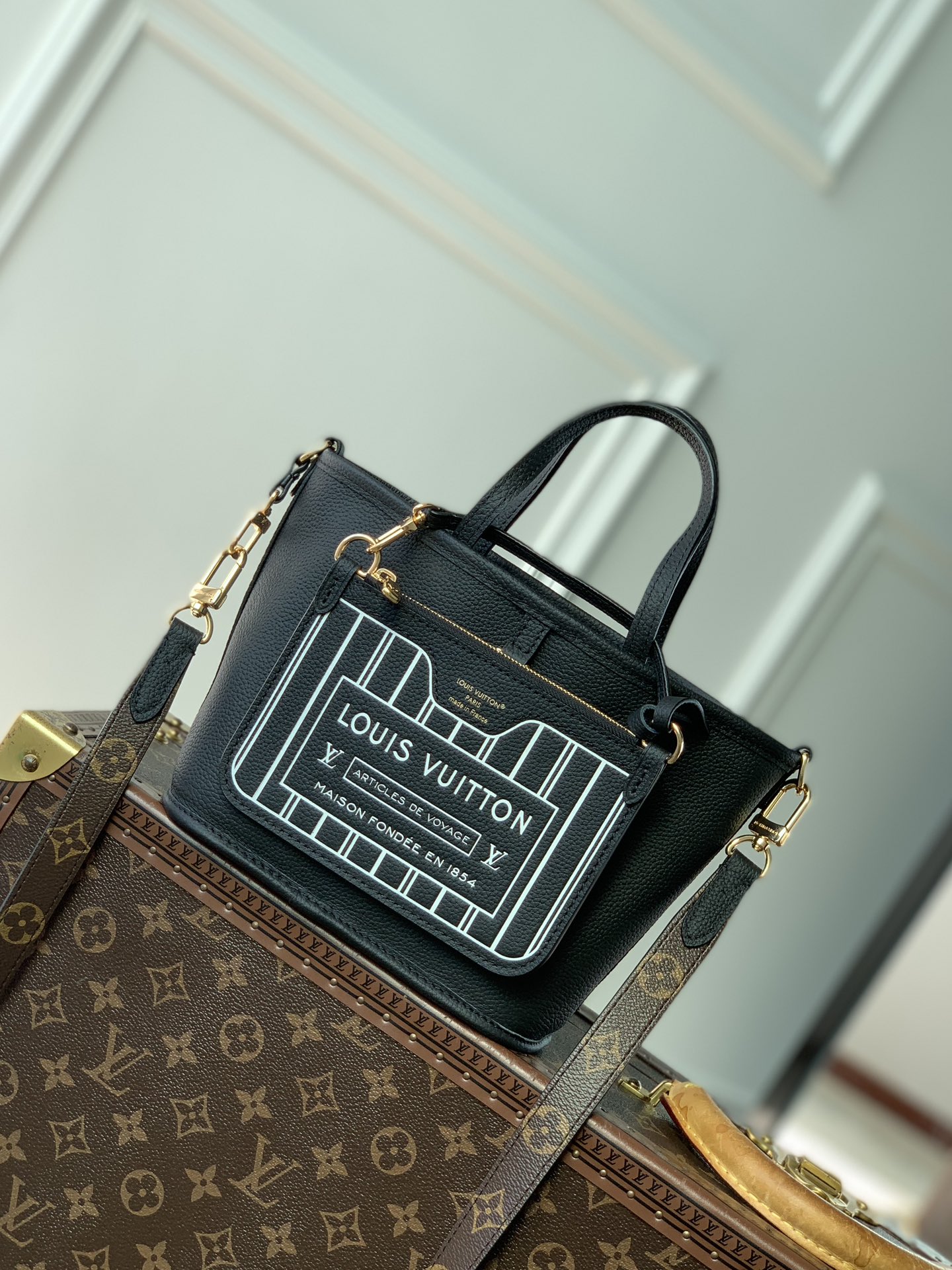 l0vis Vvtt0n neverfull bandoulière inside out bb-m12099-24 x 14 x 9cm
