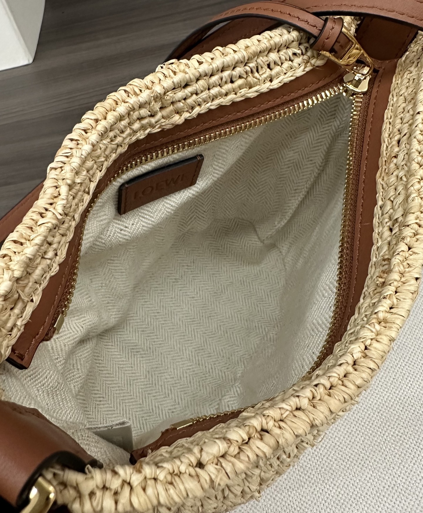 Lowee Basket Slit Pochette Bag-27*17*9CMCM