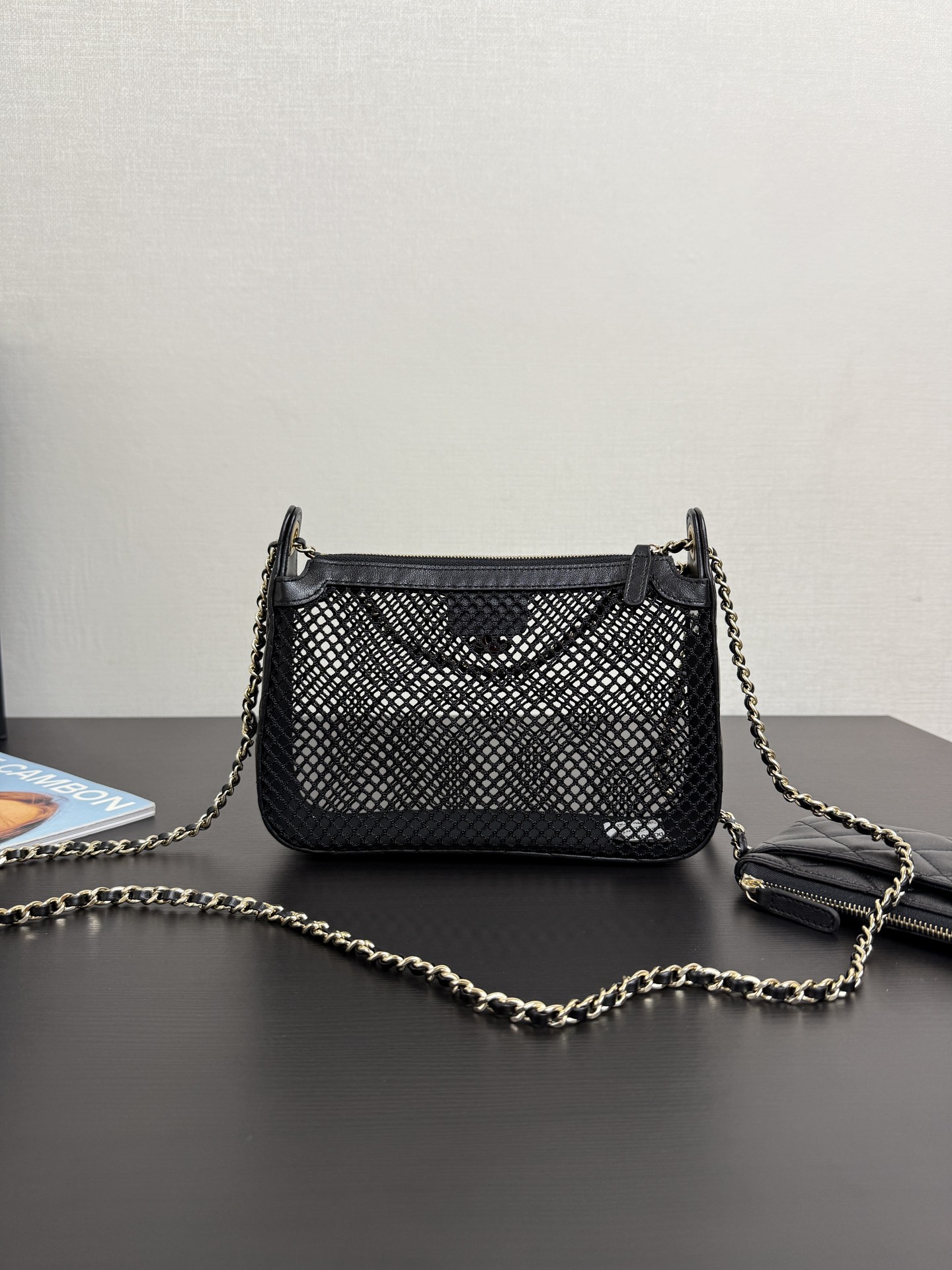 Ch@nel 2025SS Clutch With Chain Bag