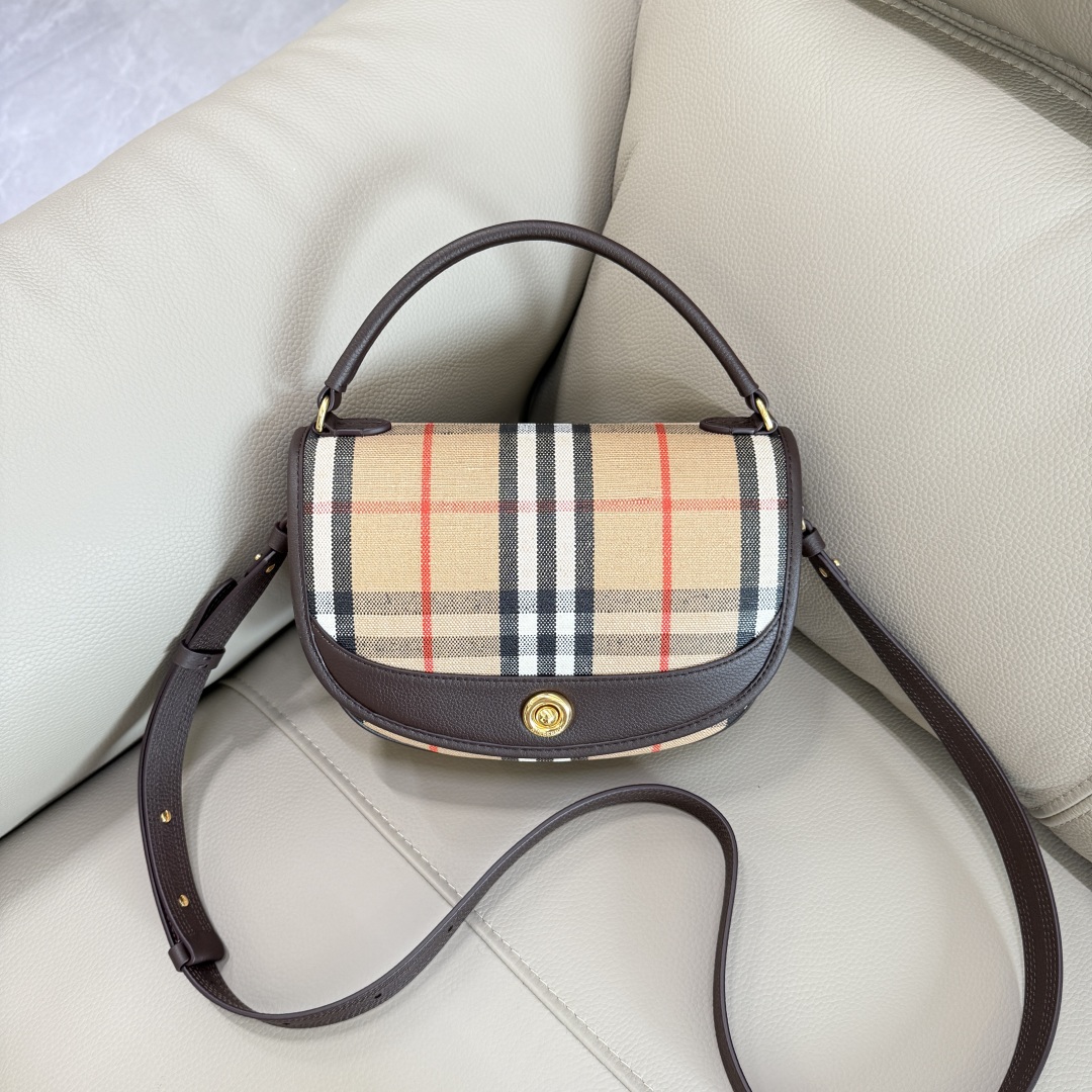 Bv*b*rry mini highlands bag in sand-24.5x8x 18cm