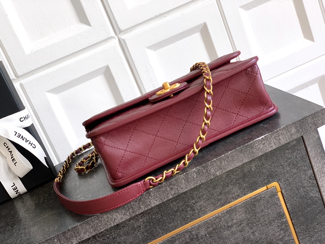 Ch@nel Flap Bag- 16.5×25× 8.5CM
