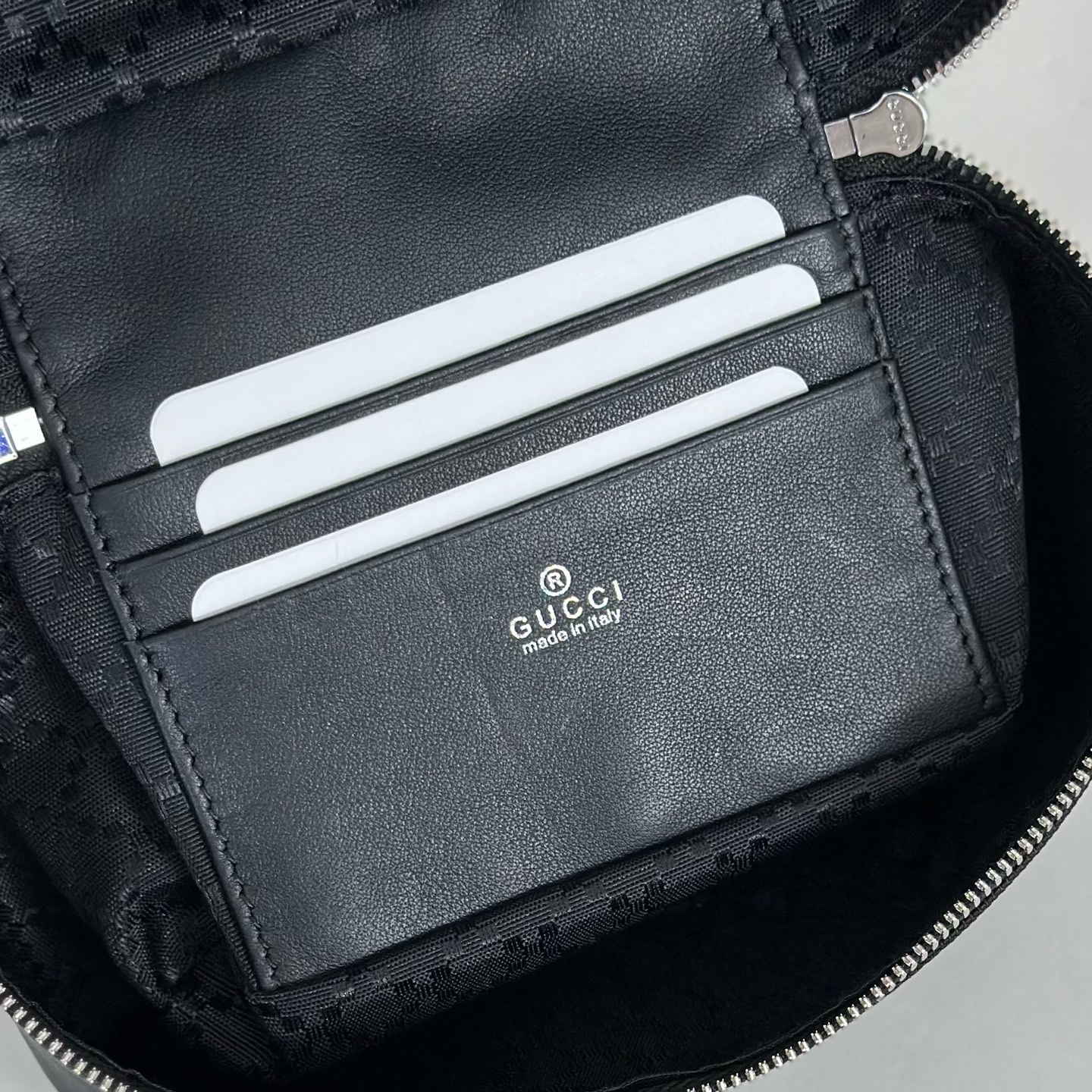 Gu*cci Tag Mini Bag In Black Nylon-16*12*9CM
