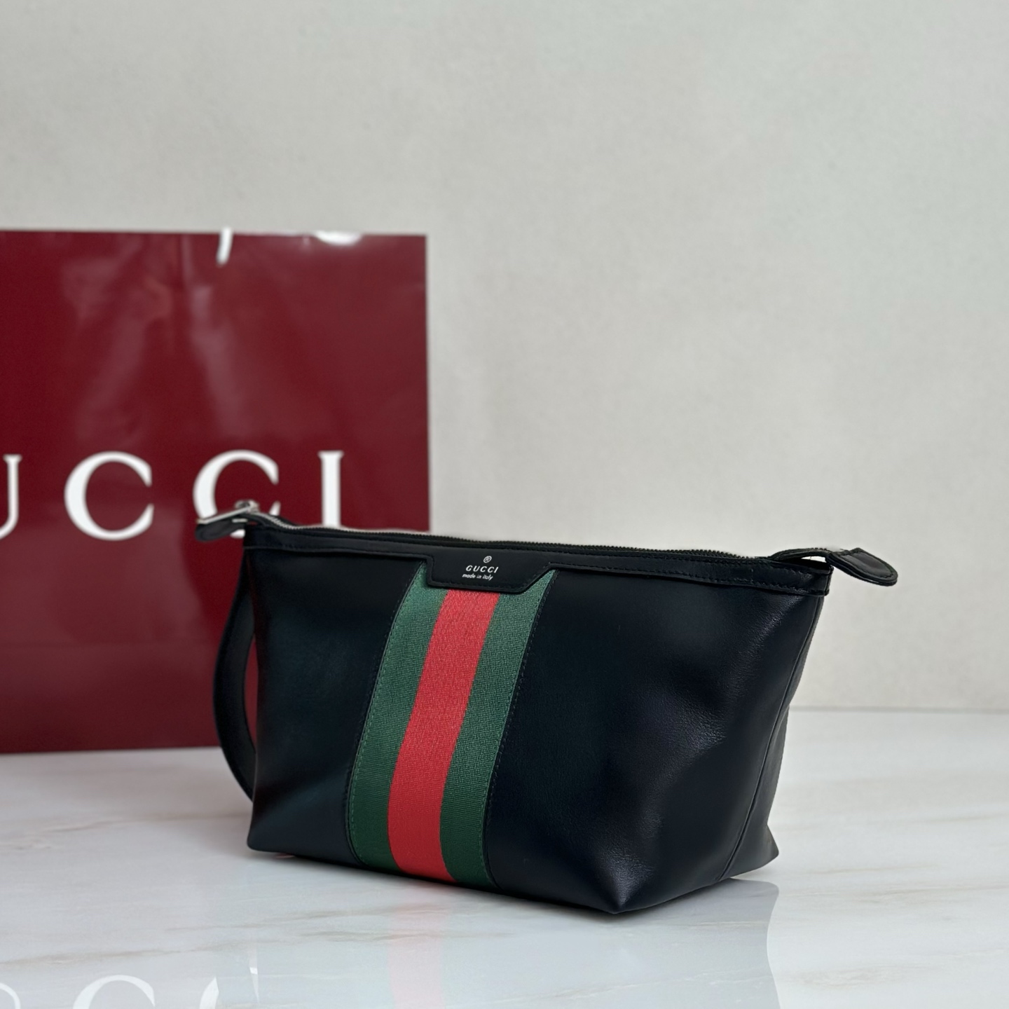 Gv*c*Mega Web Trademark Bag-21.5*16*13.5CM