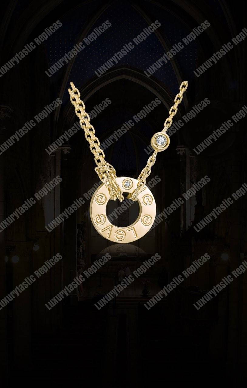 Cartier Love 2 Diamonds Necklace Replica
