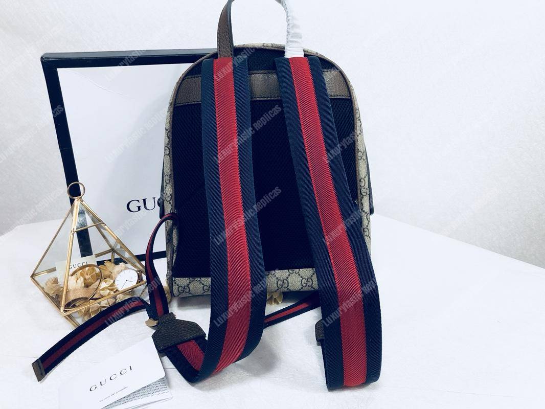 G*u*i blue bosco patch gg sup*e backpack﻿ bag