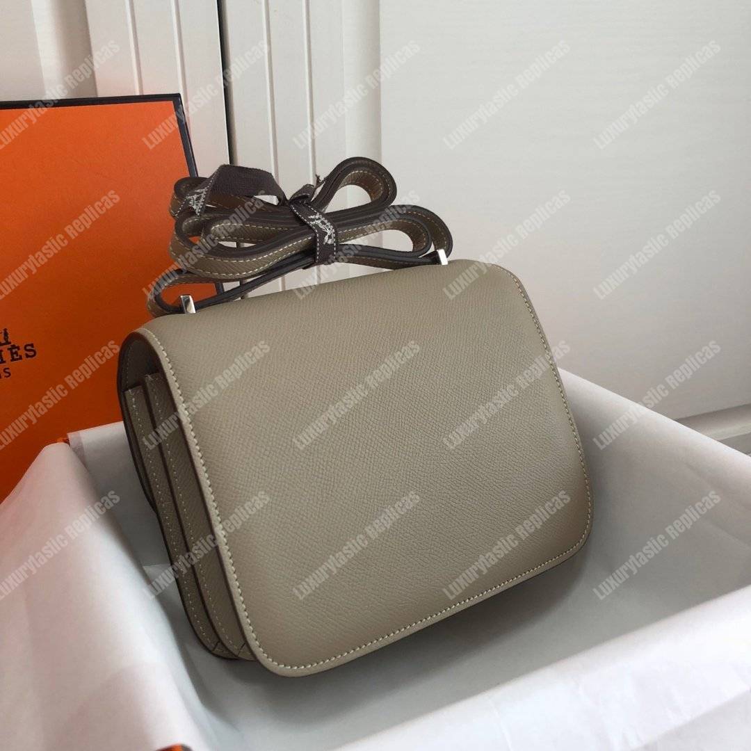 H**mes constance 18 bag epsom etain palladium hardware