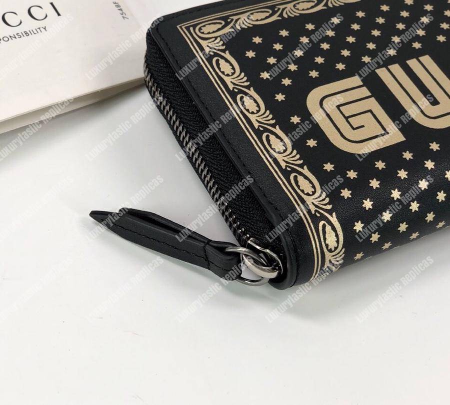 g*u*i ‘G*u*iy’ zip around wallet black