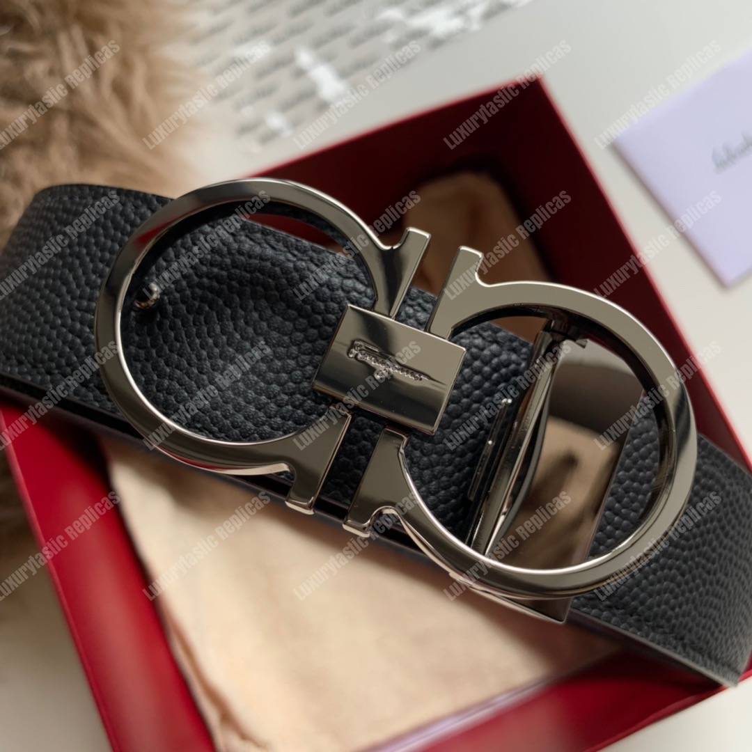 Salvatore Ferragamo Adjustable and Reversible Gancini Belt