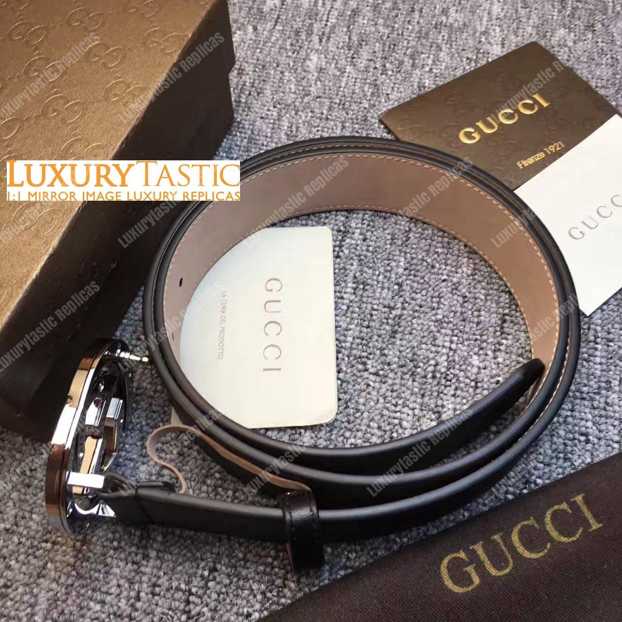 gg Sup*e belt with 2-color g buckle