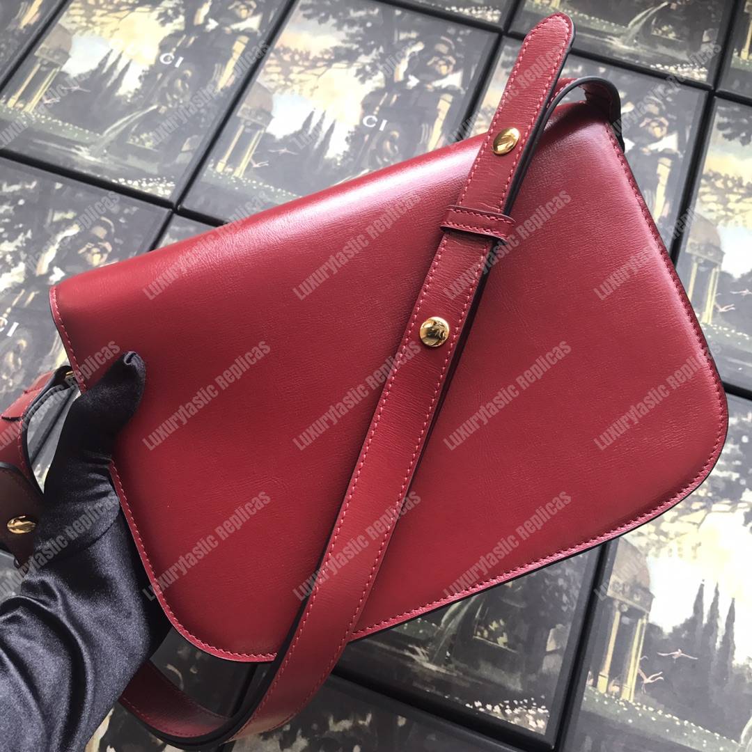 G*u*i 1955 horsebit shoulder bag red