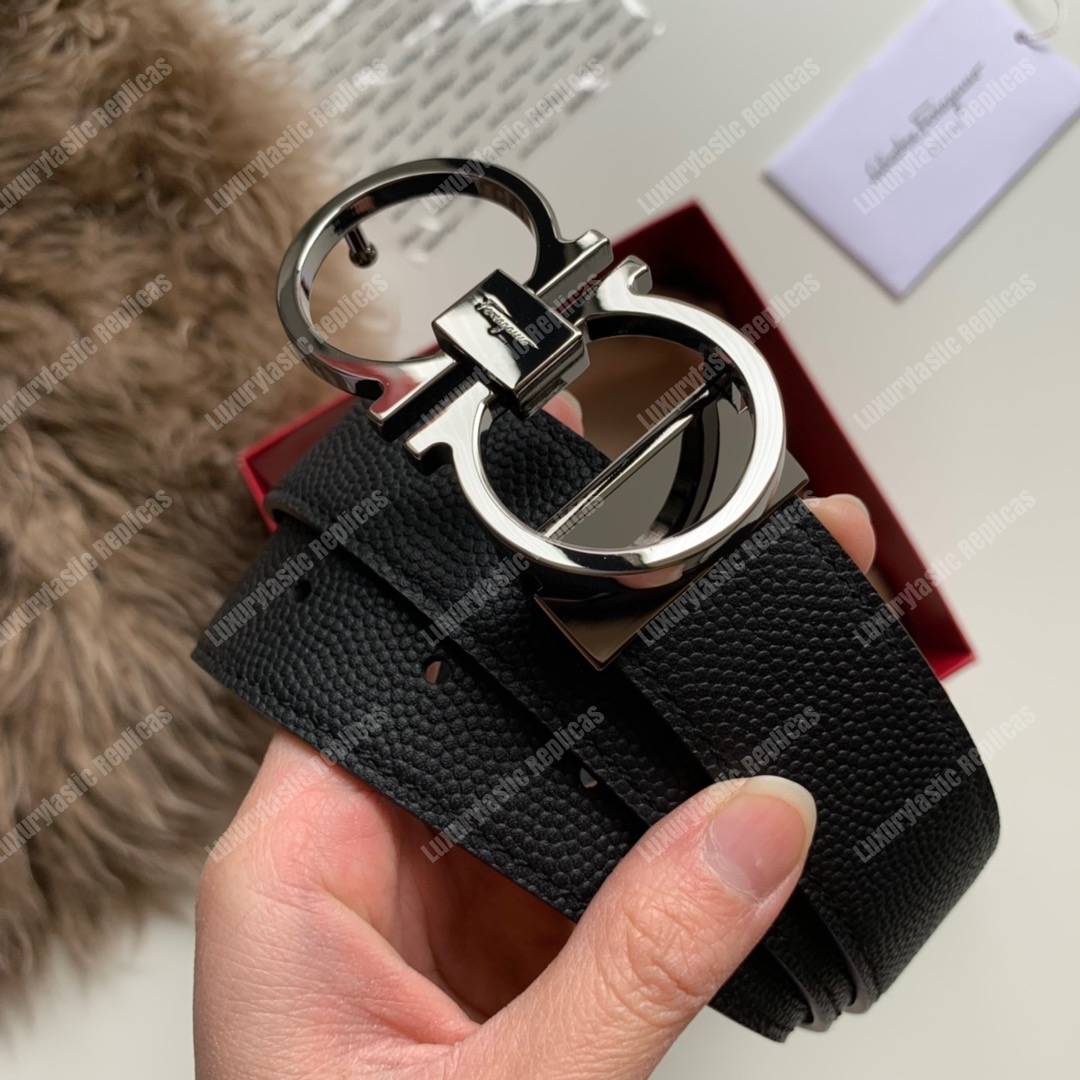 Salvatore Ferragamo Adjustable and Reversible Gancini Belt