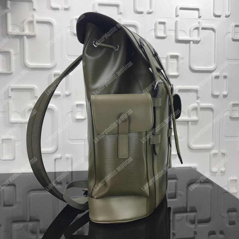 LV Christopher Backpack Epi Leather Khaki