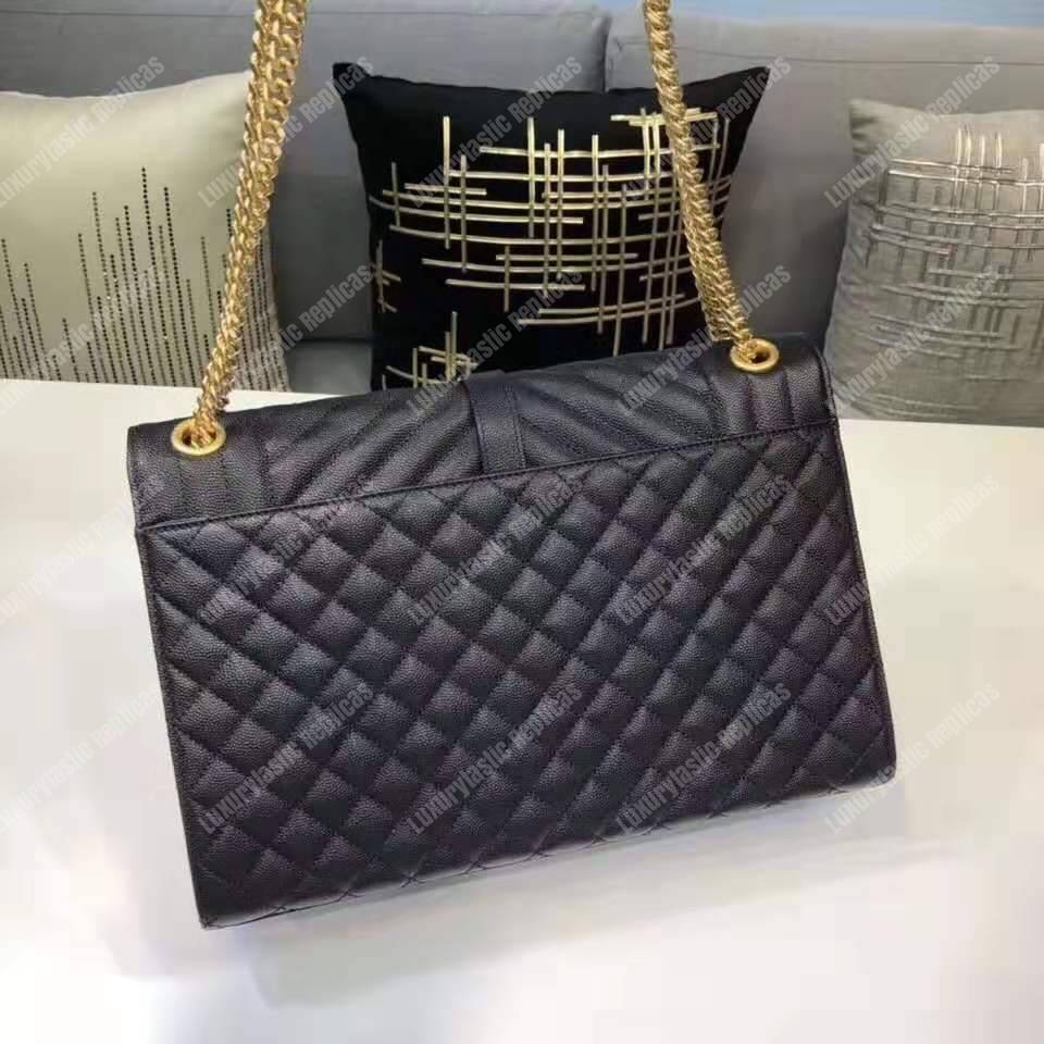 Saint Laurent Classic Large Soft Envelope Black