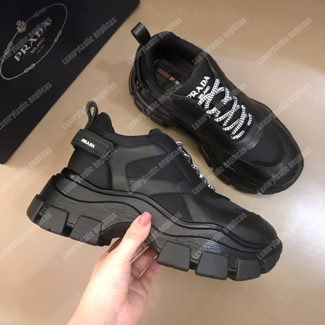 Pra*a block sneakers black