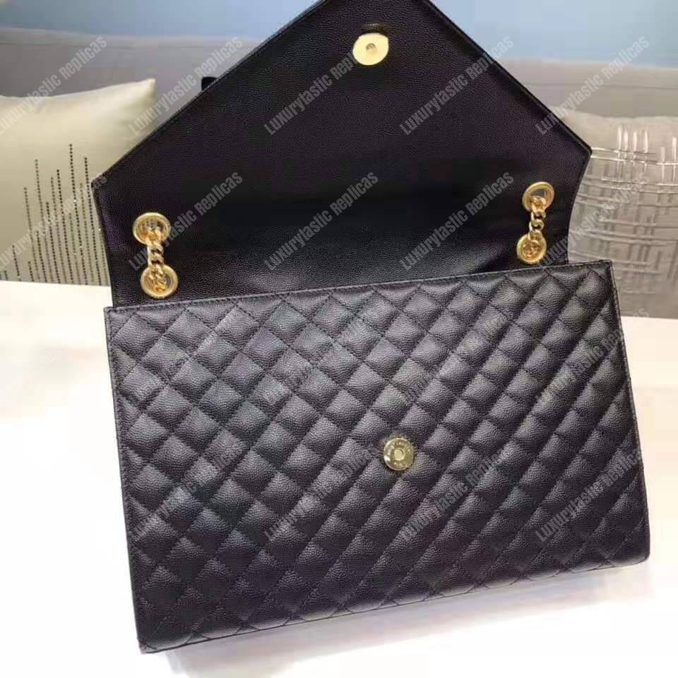 Saint Laurent Classic Large Soft Envelope Black