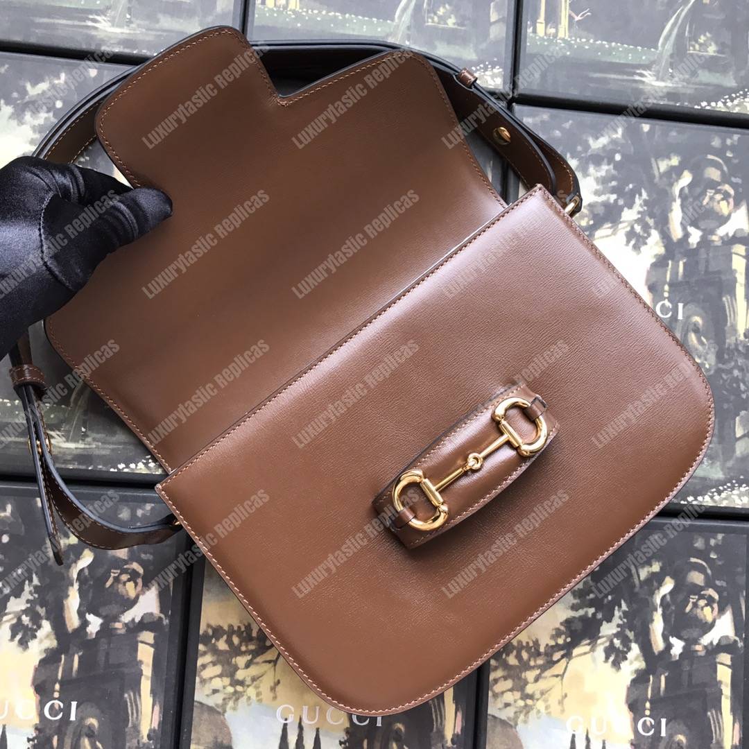G*u*i 1955 horsebit shoulder bag brown