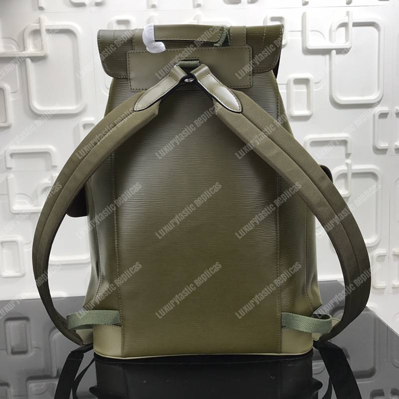 LV Christopher Backpack Epi Leather Khaki