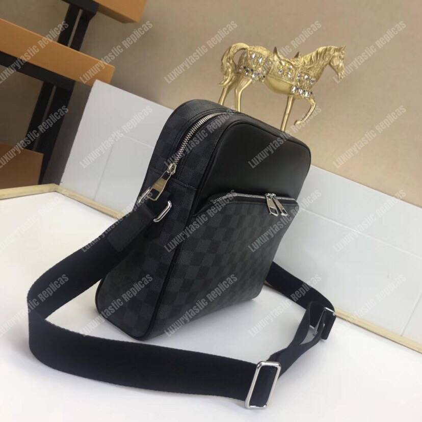 LV Dayton Reporter MM Damier Graphite