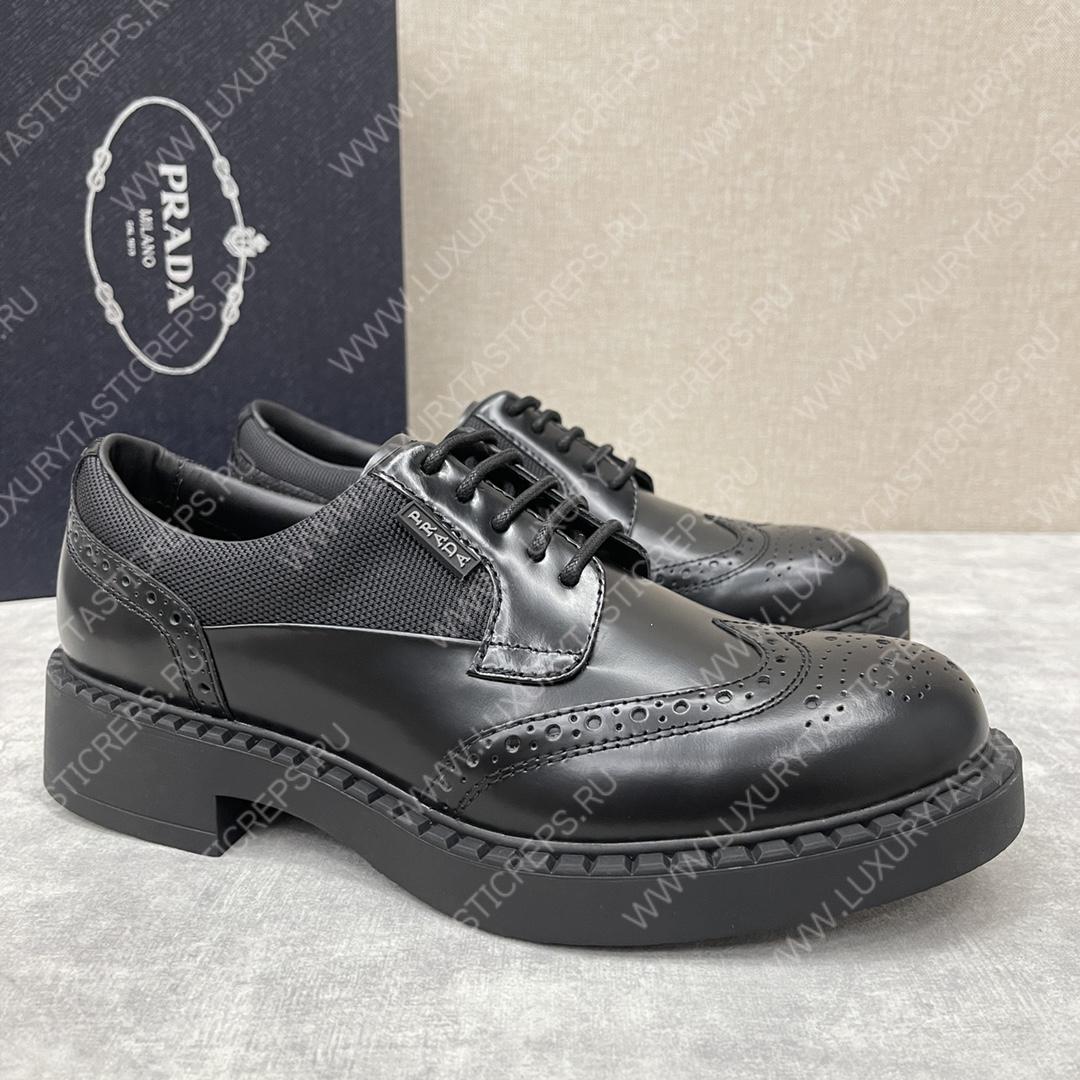 Pra*a derby brogue shoes black 2ee307