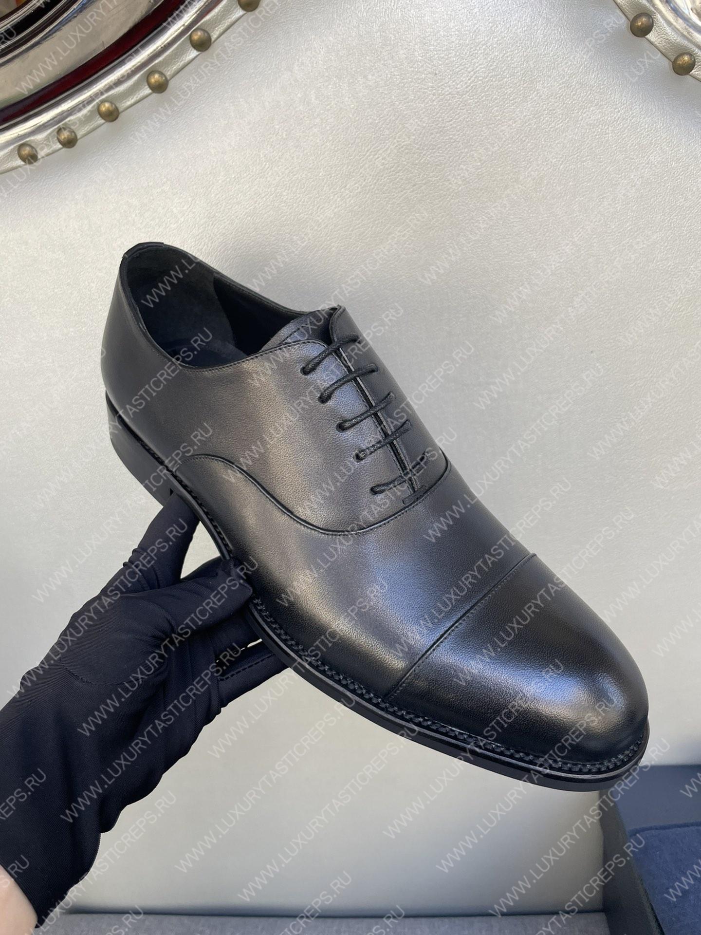 Pra*a brushed leather derby shoes black 2eb1746