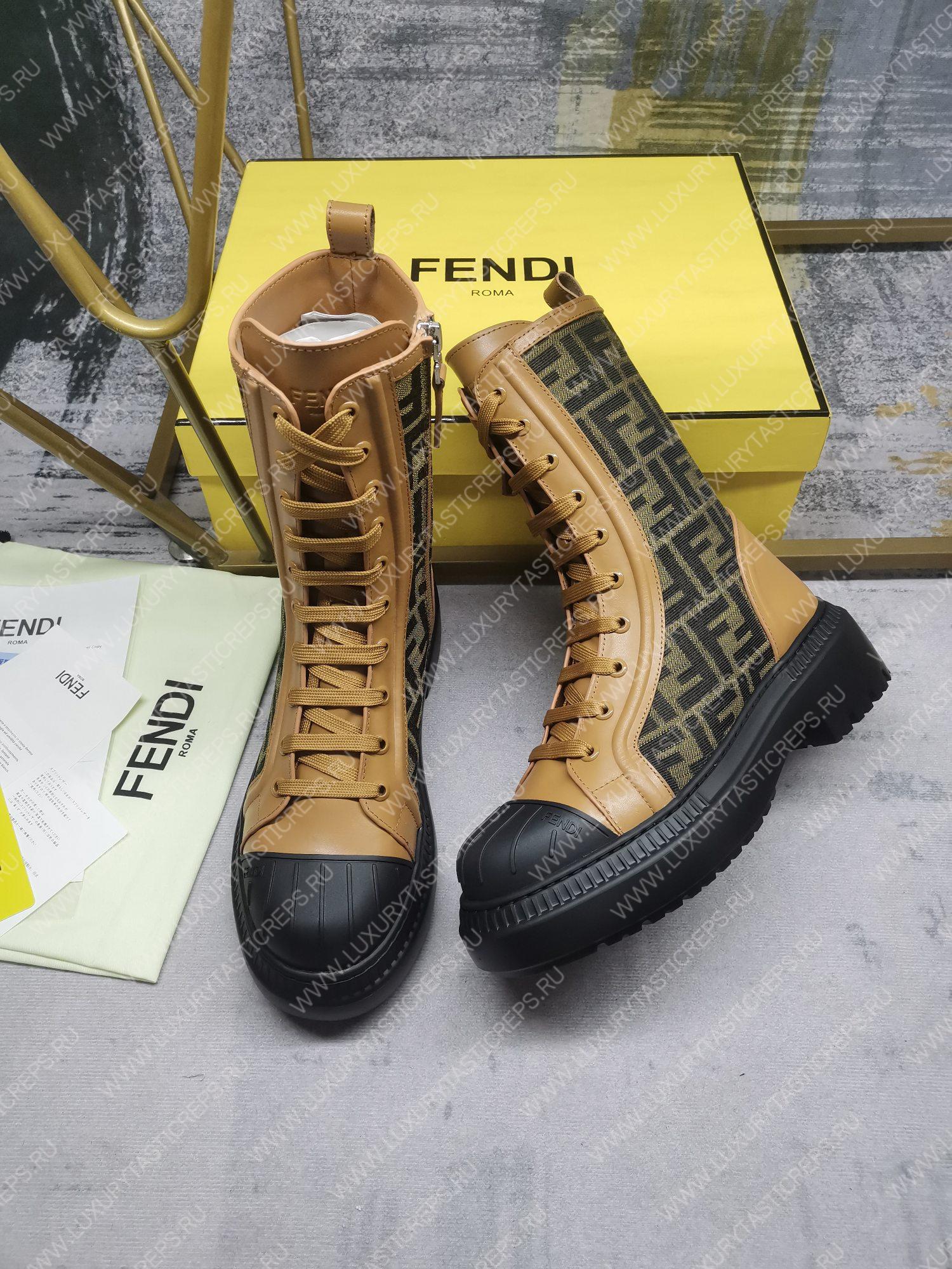 F**di domino biker booties beige 8t8353ajzff1icn