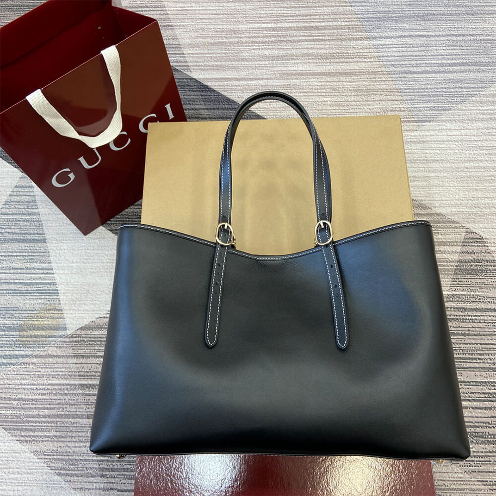 GG Emblem large tote bag